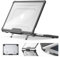 SEYMCY Case Compatible with MacBook Pro 16 inch Case 2024 2023 2022 2021, Anti-Scratching Protective Hard Shell Cover with Foldable Stand M4 M3 M2 M1 (A3186 A3403 A2991 A2780 A2485), Black