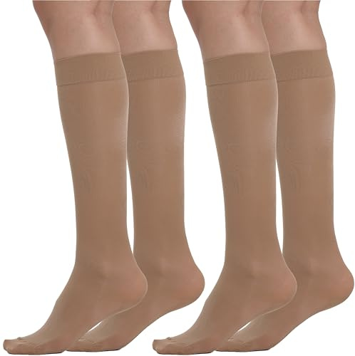 BEONTOP by Gambetti Medias De Compresión Mujer Fuerte 140 Den – Calcetines Compresion Mujer Graduada 22-23 mmHg Para Piernas Cansadas, Soporte Circulatorio y Preventivo - Made in Italy