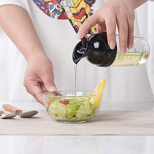 Bottiglia shaker per condimenti per insalata da 200 ml con coperchio, senza BPA, previene perdite per condimenti per insalata, multiuso, resistente alle cadute, bottiglie per spezie da cucina per