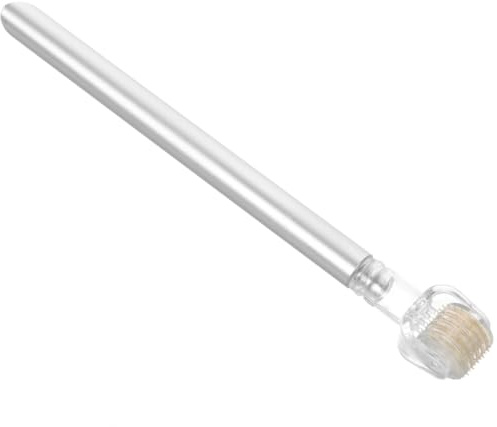 JOINPAYA Rullo per Sopracciglia Manico in Acciaio Inox 1mm, Testina Sostituibile, Strumento Compatto la Cura Dell’attaccatura Chioma e Modellatore Sopracciglia Uomo e Donna