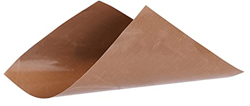 FTVOGUE Foglio PTFE, Panno per Pressa a Caldo in Fibra di Vetro PTFE 100 X 100 Cm 0,18 Mm, Superficie Antiaderente, Barriera Ad Alta Temperatura, Tappetino Riutilizzabile per Pressa a Caldo e (0.13)