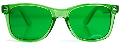 GloFX Green Color Therapy Mood Glasses Migraine Glasses Light Therapy Glasses Chromotherapy Green Colored Migraine Relief Lenses