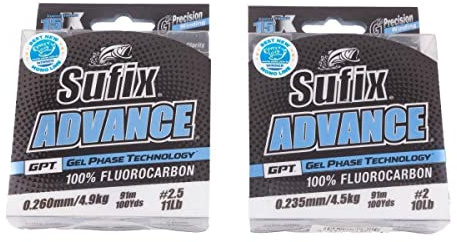 Sufix Advance Fluorocarbon weiß 0.235mm - 91M - 4.5Kg