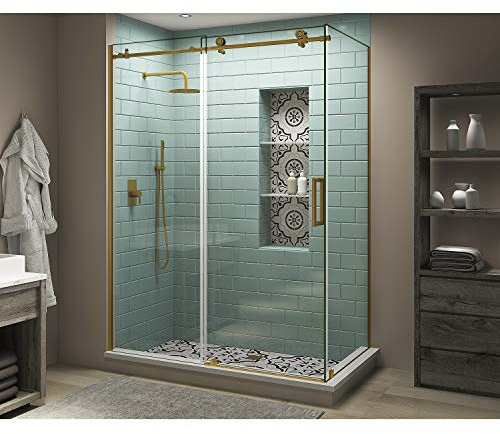 Aston SEN984EZ.UC-BG-483680-R Coraline XL Shower Enclosure, Brushed Gold