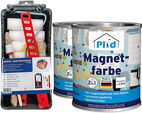 plid® Premium - Set di vernice magnetica per lavagna scolastica, 1,5 l, colore: grigio antracite