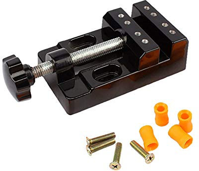 Bestgle Mini Morsa Apertura Parallela, Piatta da Banco Con Morsetto da Tavolo 57mm Fresatrici per Monili, Noci, Nucleare per Gioielli, Fai da Te, Intaglio, Strumento per Hobby