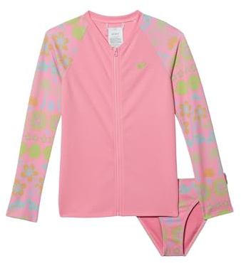 Roxy Ensemble rashguard à manches longues pour fille Beach Day Together, Sachet Beachy Bebe Rose 233, 2