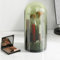 Navaris Organizer Trucchi - Porta Pennelli Make Up con Coperchio - Portapennelli da Trucco Chiuso - Porta Trucchi Rotante - Portatrucchi Organizzatore da Bagno - Verde Trasparente
