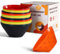 Gymdin 18Pcs Bowls Set, 24.7/20.5/15.7 oz BPA Free Bowl, Stackable Soup Bowls in 3 Sizes, Microwave & Dishwasher Safe, Colorful Bowls for Serving Soup, Frozen Yogurt and Pasta Etc