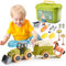 HappyKidsClub Traktor Spielzeug ab 3 4 5 6 Jahre Junge, Geschenk Junge 3-5 Jahre Bauernhof Spielzeug ab 3 4 5 Jahre Kinder Spielzeug 3-5 Jahre Trecker Spielzeug ab 3 4 5 Jahre