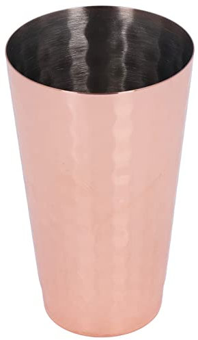 Aladeno Cocktail blandningsglas Rostfritt stål Koniskt blandningsglas Kopparpläterat Cocktail Omröringsglas Gammaldags blandningsglas för hemmet Restaurang Kaféer Barer 2.9x4.7in