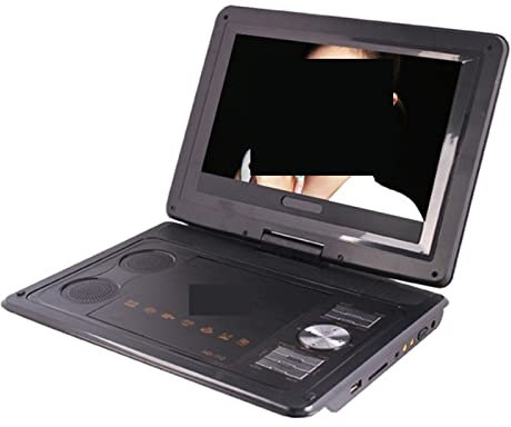 Bärbar DVD-spelare, DVD-spelare, Digital Multimedia Bärbar EVD/DVD Videomaskin Kortläsare USB-portar Analog TV/Spel/270 graders vridbar LCD-skärm,for Home, Car