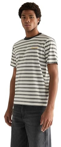 Wrangler Stripe tee Camiseta Hombre (Pack de 1)