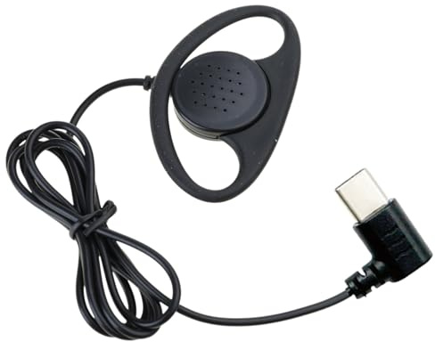 NVOQILIN Singolo Lato Auricolare Cuffie Stereo Gancio Auricolare Rimovibile USB C/3.5mm Per PC Smartphone MP3 MP4 Giocatori Notebook Mono Auricolare