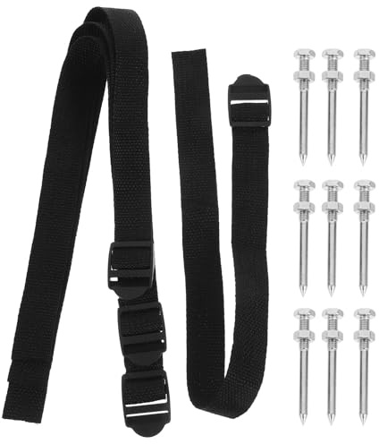 ibasenice Clavos Aireadores de Metal para Zapatos de Jardín Correa Ajustable, 4,2 Cm, Set 34 Piezas, Herramienta Manual para Aireación y Cuidado del Césped Exterior