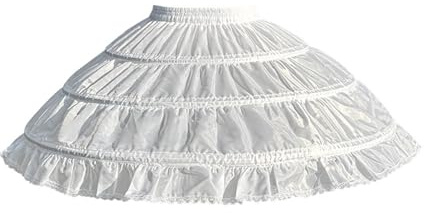 X-Institute Sottogonna a 3 cerchi per gonna voluminosa traspirante in poliestere puff sottogonna con elastico in vita per feste vestire puff slip sottogonna