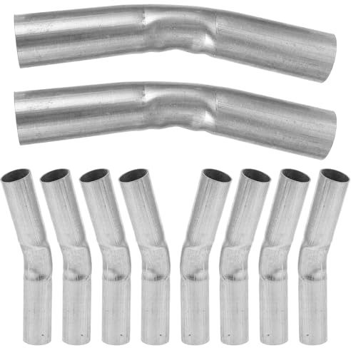 DECHOUS Set 10 Pezzi Connettori per Tubo Serra in Acciaio Spesso Accessori di Ricambio per Struttura Serra Adattatori Curvi Resistenti alla Corrosione per Uso Esterno in Giardinaggio