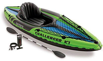 Intex Challenger K1 Sport-Kajaks, aufblasbar, Grün