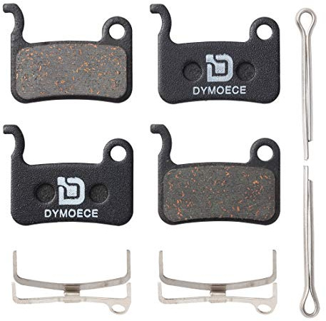 Dymoece 2 Pairs Bicycle Disc Brake Pads Compatible with Shimano Deore XT XTR LX SLX Hone Alfine Saint Disc Brake(Resin,Semi-Metallic,Sintered Metal)