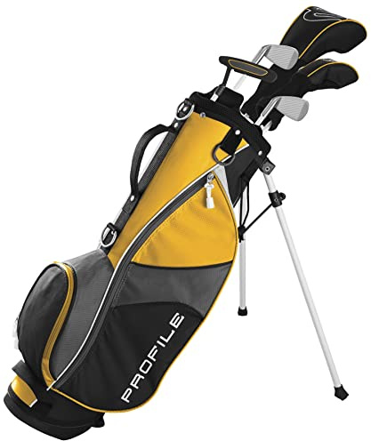 Wilson Profile Jgi Jr Md Yellow Lh Paket-Set, Gelb – Alter 8–11 Jahre, Medium