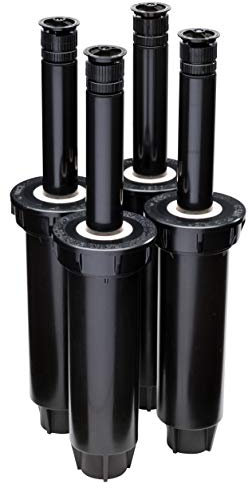 Rain Bird 1804AP4PK – Lot de 4 arroseurs escamotables Professionnels, Motif réglable de 0 ° à 360 °, Distance de pulvérisation de 2,4 à 4,6 m, Hauteur de 10,2 cm