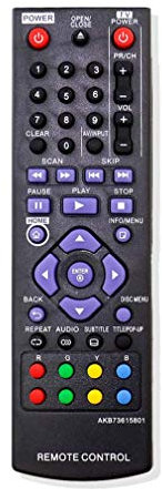 VINABTY AKB73615801 Remplacer la télécommande pour LG Blu-Ray DVD BP320N BP125 BP200 BP220N BP325W BP220