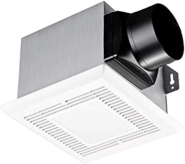 Tech Drive Bathroom fan with light 80 CFM, 2.0Sone No Attic access Needed Installation,Very Quiet Ventilation and Exhaust Fan With LED light 4000K 600LM