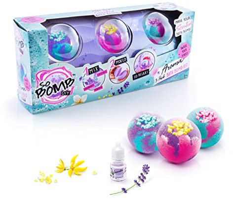Canal Toys DIY-Set zum Erstellen von 3 Badekugeln, Aromatherapie, So Bath Bomb 3 Pack-BBD 039, mehrfarbig