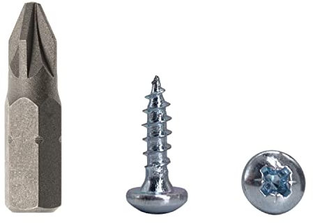 Paquete de 500 tornillos de madera DIN 7981 de acero chapado en zinc 4,0 x 15 mm, tornillos de madera aglomerada con cabeza de cacerola, tornillo universal Pozi-Drive (500, 4 x 15 mm)