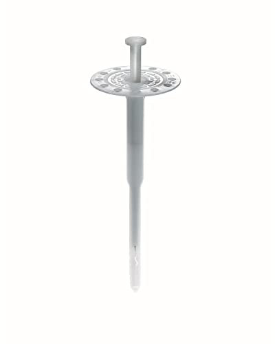 ** Cheville à frapper pour isolant ITE avec clou acier pré-monté, 155mm, Boîte de 100, Webertherm H1ECO, Weber **