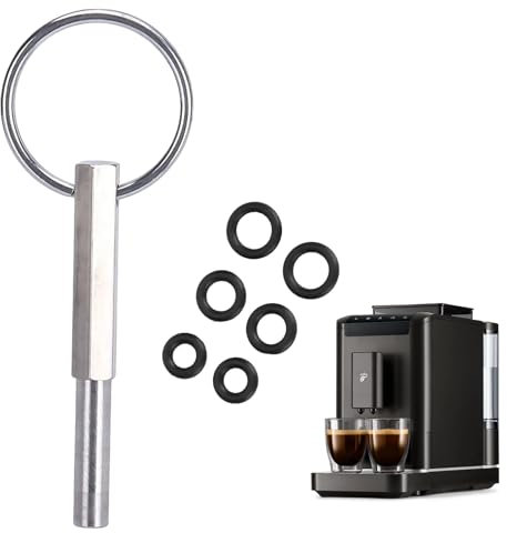 Kelepu Chiave a Punta Ovale in Acciaio Inossidabile per Riparazione Macchine da Caffè Nespresso Krups, Strumento con Guarnizioni per Decalcificante Jura e Viti a Macchina
