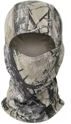 Kamouflage balaklava mask lätt andningsbar kamouflage huva snood airsoft militär arméhatt huvud helt ansikte halsskydd sheisty, Woodland Camo - Ljus, S/L