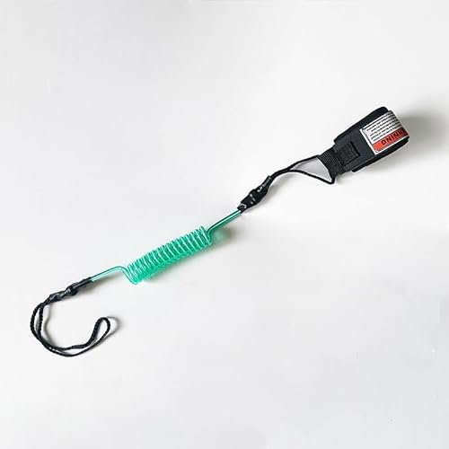 Minfuerang Sup Leash,Leashes fürs Surfen,Verstellbares Paddle Board Handgelenk Leine für Erwachsene und Kinder,Surfbrett Zubehör für Wassersport (Grün)
