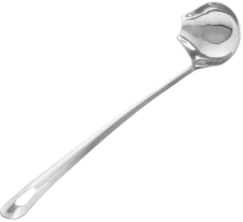 FUNNETOYU 1pezzi Cucchiaio Inox Per Salsa Con Design Creativo Utensili Da Cucina Per Decorazione e Servizio Salse Per Chef e Amanti Della Cucina