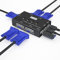 VGA KVM Switch 4 port, KVM USBSwitches Selector for 4 Computers Share One HD Monitor Keyboard Mouse Printer, MT-VIKI 4 in 1 out KVM Switches VGA +Cables 2in1 +3 USB Hub