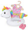 Heless 661 - Schwimm-Set für Puppen, 3 teilig, Motiv Einhorn Henri, Badeanzug, Clogs und Schwimmring, Größe 28 - 35 cm, für Badespaß an heißen Sommertagen, Rosa,weiß