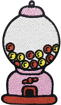 Finally Home Parche termoadhesivo con dispensador de dulces, diseño retro de caramelo