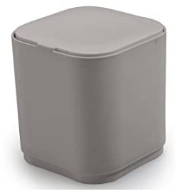 Kiamami Valentina Poubelle de table en résine beige 1.2L