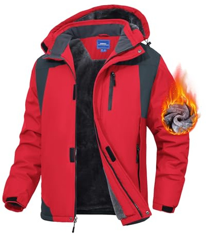 Zoofly Giacca Da Sci Da Montagna Da Uomo Impermeabile Antivento Giubbotto Uomo Caldo Invernale Giacca Invernale Uomo Cappotto Da Neve Giacca Invernale Con Cappuccio