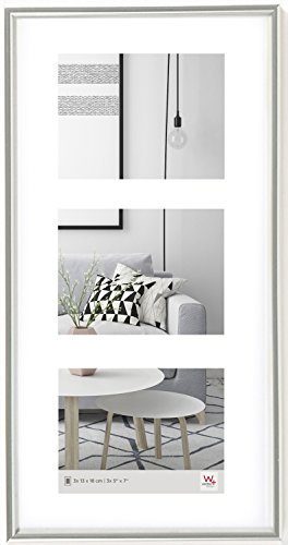 walther design tavelram vit 3x 13x18 cm galleri med passepartout, Galeria plastram KW338S