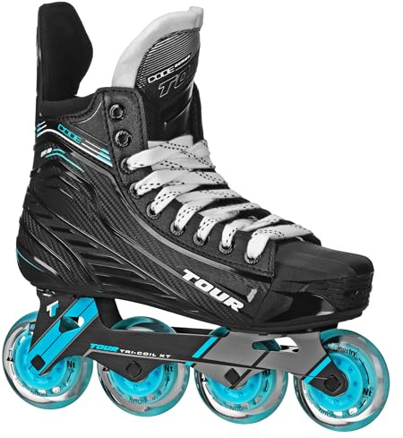 Tour Hockey Code DK9 Roller Hockey Skates, Black, Size 7