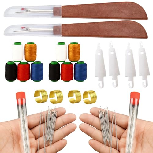 72 Pcs Sewing Tool Set, Multi-Purpose Needle and Thread Kit, Needles Thread Hand Repair Tools, Multi-Size Hand Sewing Needles for Professional DIY Lovers, Beginners and Professionals