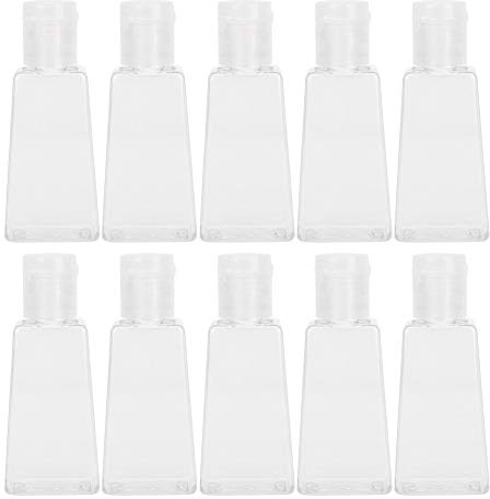 Loción Crema Bomba Botella Recargable Plástico Viaje Cosmético Envase 10pcs 30ml Transparente Higiénico Maquillaje Dispensador para Artículos de Tocador Cuidado de la Piel