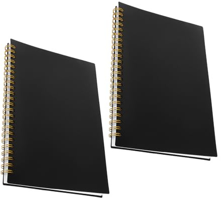 SUPVOX 2pcs Horizontal Notebook for Personal Finance Ledger Expense Log Journal and Budget Planner Book for Business Bookkeeping Home Budget Tracking and Money Tracker Book Ledger