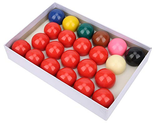 Zhjvihx Snookerbollar Set, 22 St 52,5 Mm Resin Biljardbollar Set med Limepulverpigment Poolbollar för Officiellt Spel British Billiard Home Game