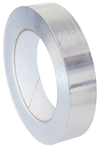 SCAPP Aluminium Klebeband 25, 33, 50, 100, 150, 200, 300 mm breit, 25 m Rolle, 0,1 mm dick – (Breite 25 mm)