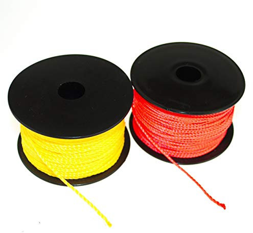 POKM Toolsmarket GmbH 2 x Maurerschnur Verlegeschnur 50 m 1,6 mm Multicolor Polypropylen