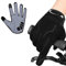 WESTWOOD FOX WFX Cycling Gloves Full Finger Mountain Bike Gloves Touchscreen MTB Gloves Padded Anti-Slip MTB Road Biking Sports Gloves for men and women (Black, XL)