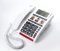 VOCA telefono fisso anziani, telefono a mani libere con vivavoce e cornetta amplificata, Chiamata Rapida, 3 memorie di immagini, tastiera grande, CP130