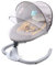 Babywippe Elektrisch mit Moskitonetz Faltbar Babyschaukel,Timer und Musik, Vibrationen Schaukelsitz, Sicherheitsgurt, Musikspielzeug, USB, für 0-12 Monate Babys (grau)